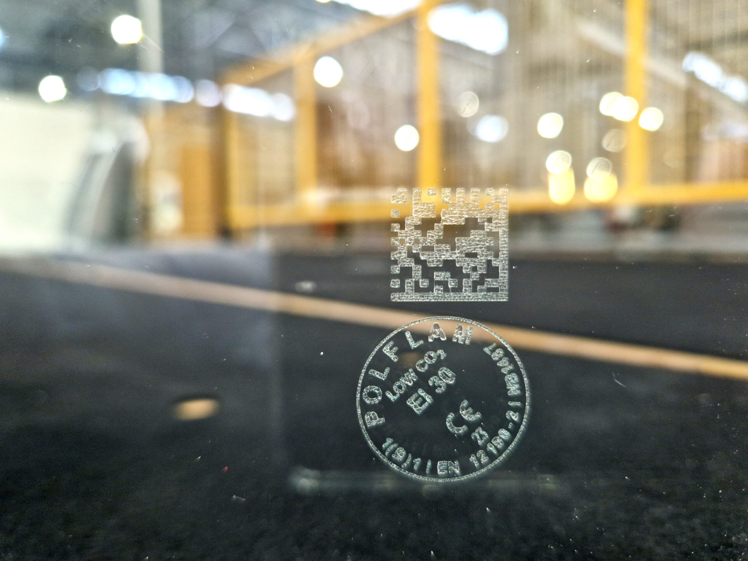 Brandwerend glas in brandcompartiment